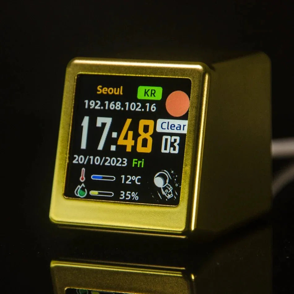 Mini Smart WIFI Multifunktion Klocka i Stilig Plast