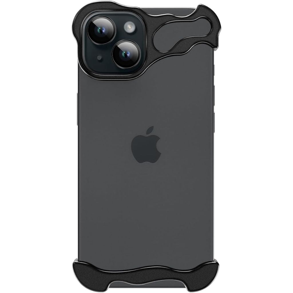 iPhone Fodral Klar Minimalistisk Metallkant Design