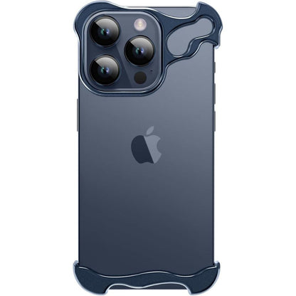iPhone Fodral Klar Minimalistisk Metallkant Design
