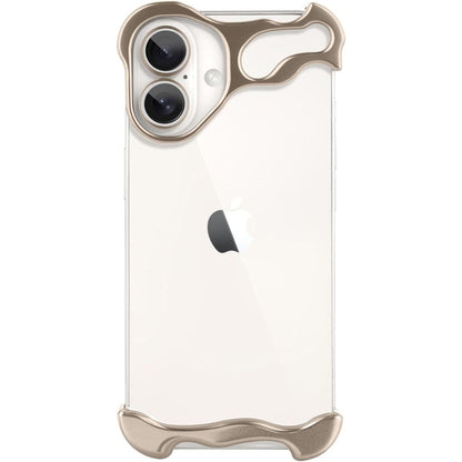 iPhone Fodral Klar Minimalistisk Metallkant Design