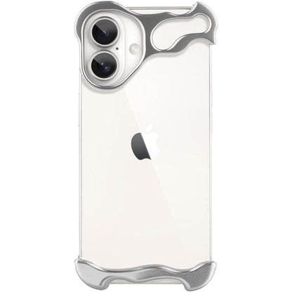 iPhone Fodral Klar Minimalistisk Metallkant Design
