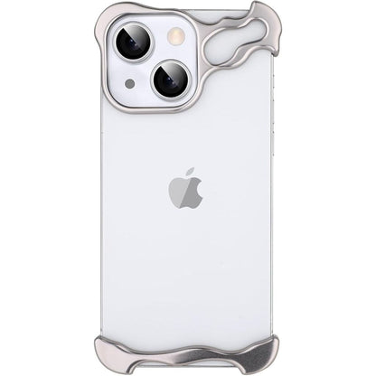 iPhone Fodral Klar Minimalistisk Metallkant Design