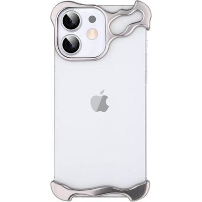 iPhone Fodral Klar Minimalistisk Metallkant Design