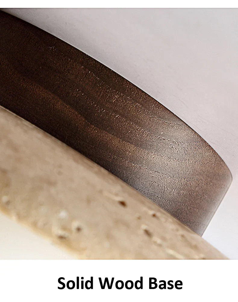 Taklampa Marmor Trä Modern Minimalistisk Lampa