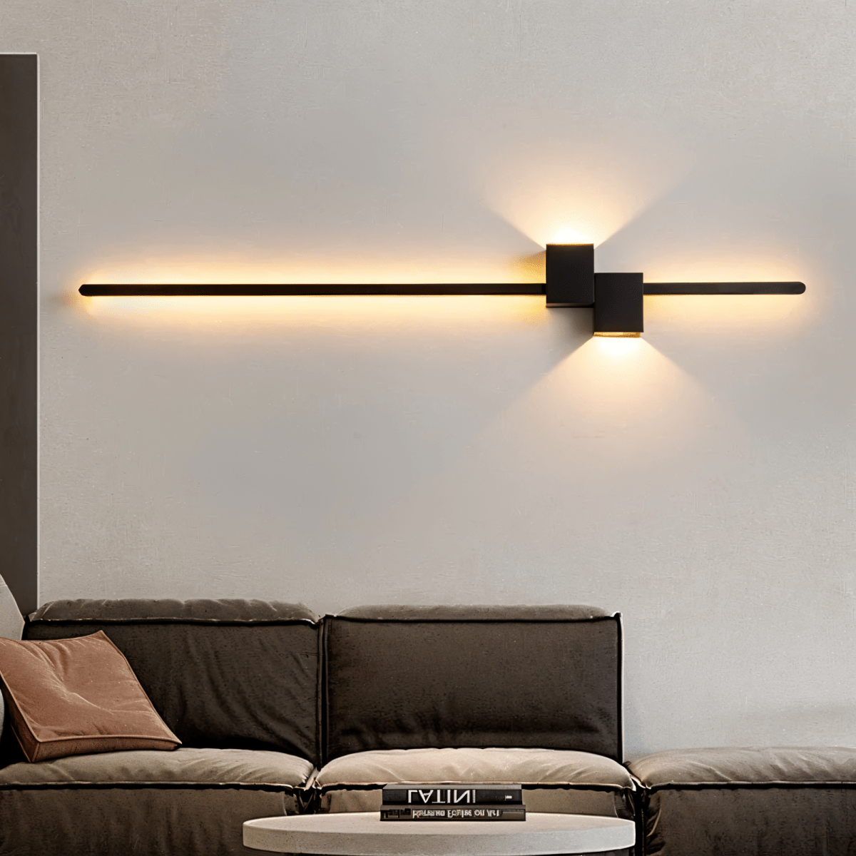 Minimalistisk LED-vägglampa - The Line - Modern &amp; elegant belysning