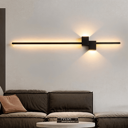 Minimalistisk LED-vägglampa - The Line - Modern &amp; elegant belysning