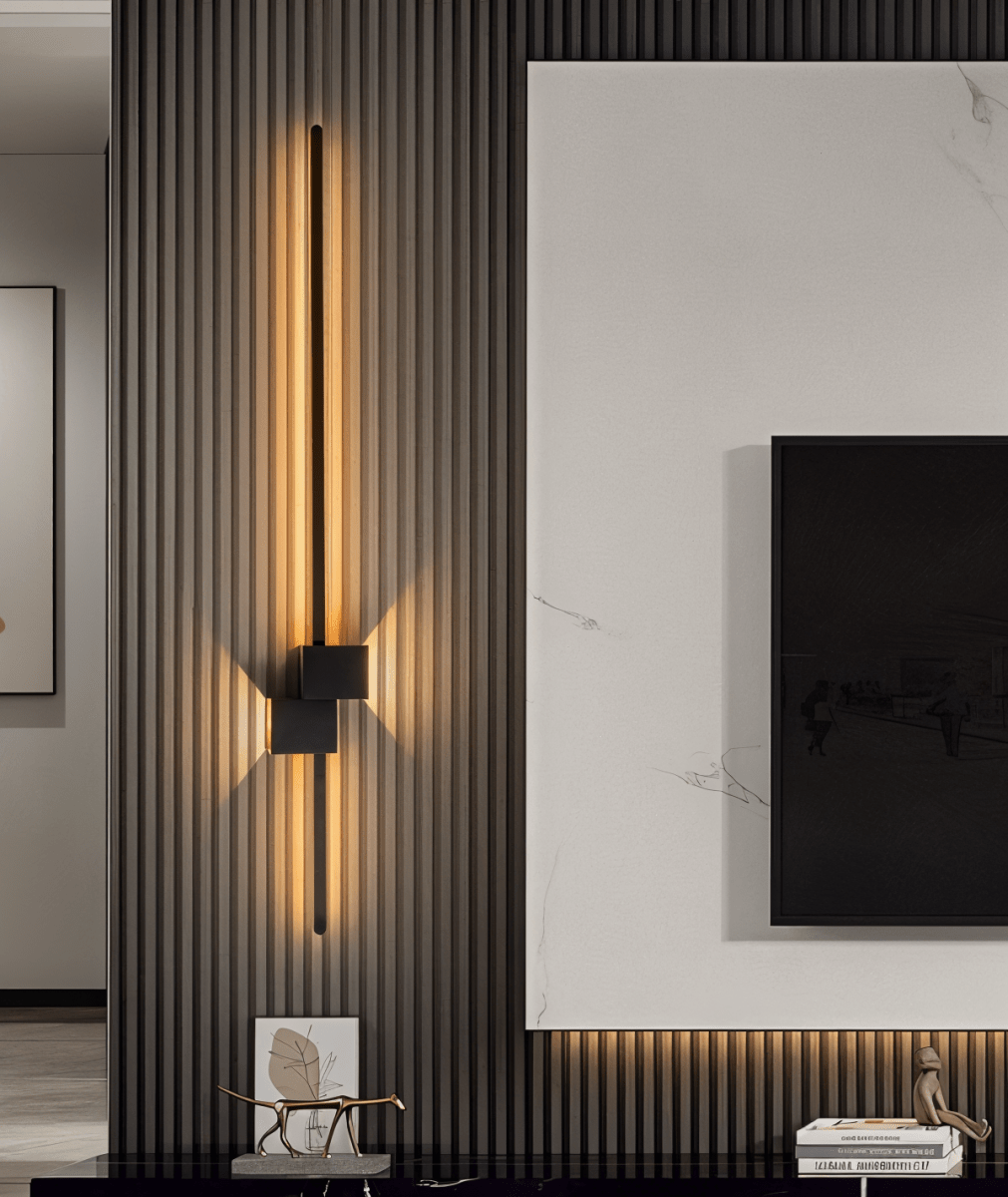 Minimalistisk LED-vägglampa - The Line - Modern &amp; elegant belysning