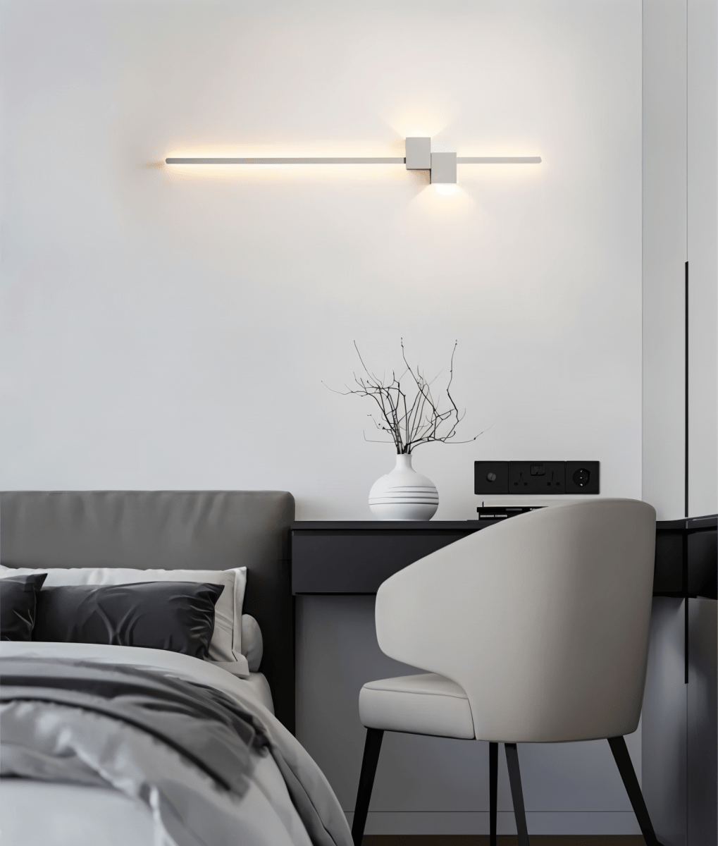 Minimalistisk LED-vägglampa - The Line - Modern &amp; elegant belysning