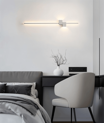 Minimalistisk LED-vägglampa - The Line - Modern &amp; elegant belysning
