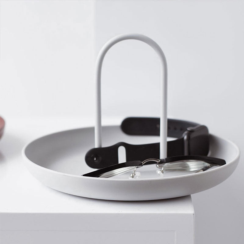 Minimalistisk Rund Dekorativ Bricka för Stilig Hemorganisation