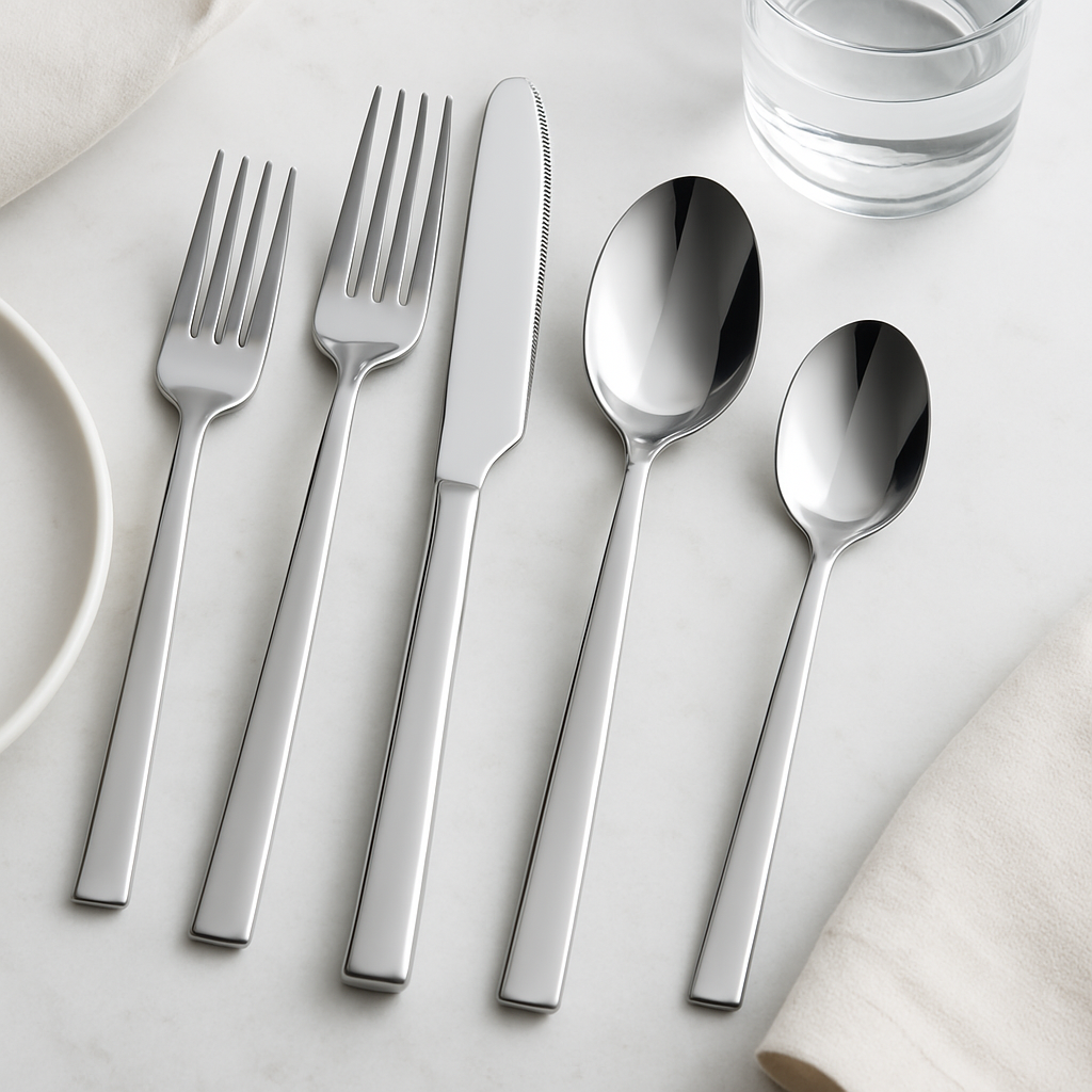Bestickset Rostfritt Stål Modern Silver 30 delar
