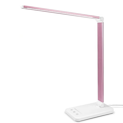 Skrivbordslampa med justerbar LED och USB-laddning