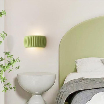 Art Deco Harp Ribbad Vägglampa – Stilig Modern Väggsconces