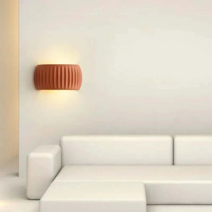 Art Deco Harp Ribbad Vägglampa – Stilig Modern Väggsconces