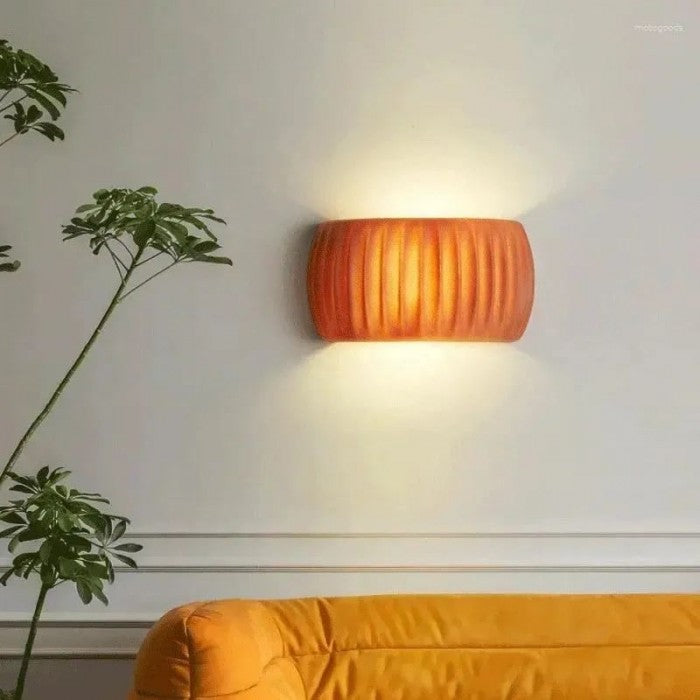 Art Deco Harp Ribbad Vägglampa – Stilig Modern Väggsconces