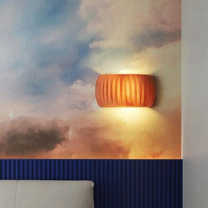 Art Deco Harp Ribbad Vägglampa – Stilig Modern Väggsconces