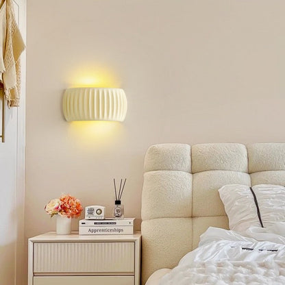 Art Deco Harp Ribbad Vägglampa – Stilig Modern Väggsconces