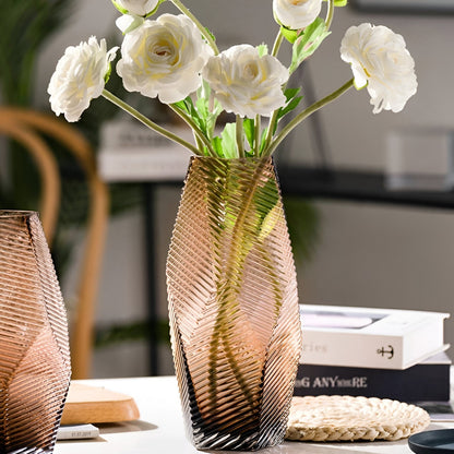 Modern geometrisk stil glasvas för unik heminredning