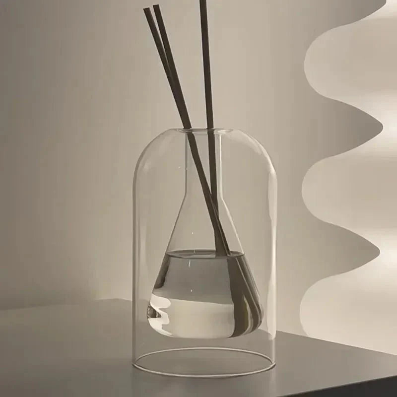 Modern glas aromaterapi diffusor flaska - minimalistisk design