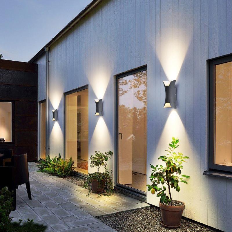 Utomhus Vägglampa Vattentålig Modern LED Väggkonsol