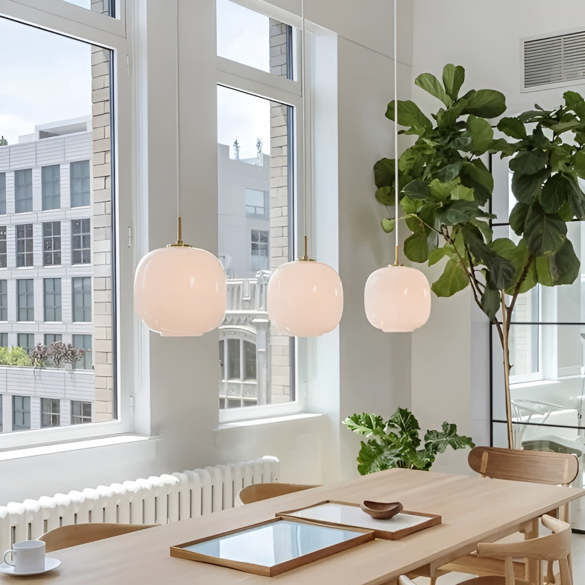 AuroraGlobe Ljus - Nordisk Glas-Kula LED Pendelarmaturer