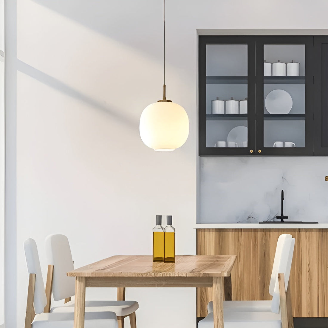 AuroraGlobe Ljus - Nordisk Glas-Kula LED Pendelarmaturer