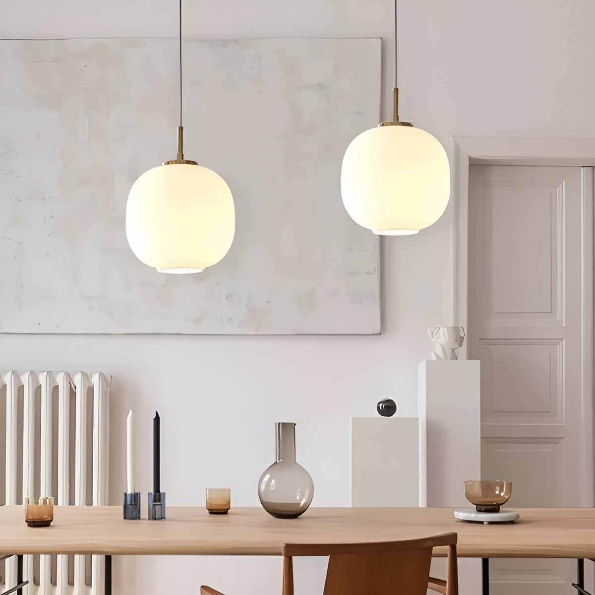 AuroraGlobe Ljus - Nordisk Glas-Kula LED Pendelarmaturer