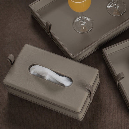 MODERNCASE – handgjord vävnadsbox i konstläder för hemmet och kontoret