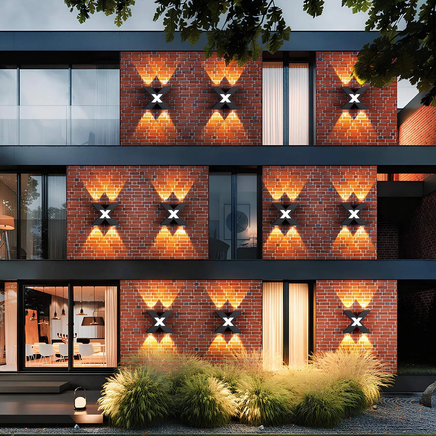 Carvallo Lumora Edge | Modernt design &amp; LED-teknologi | Vädertålig &amp; Energibesparande | För trädgård, terrass &amp; ingång