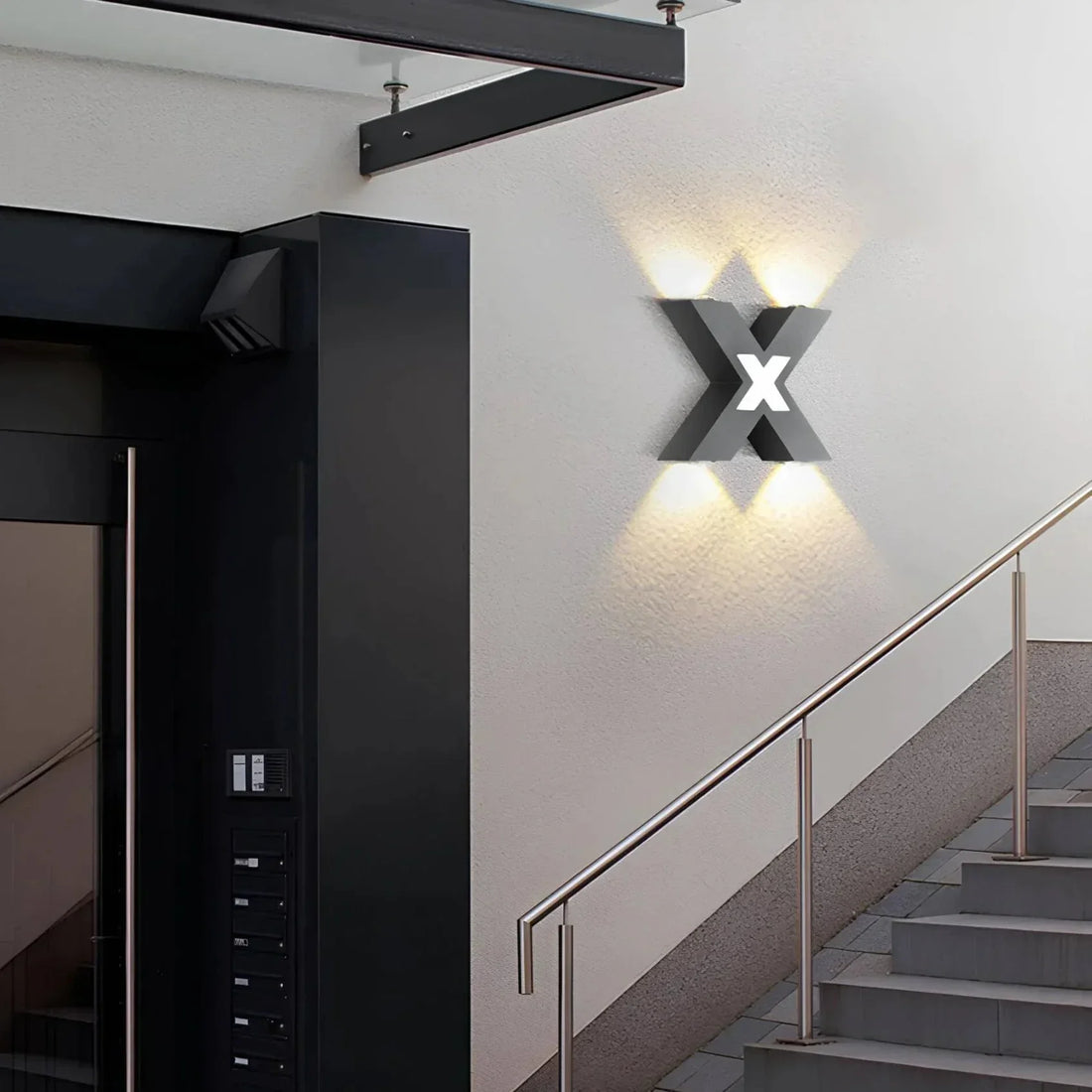 Carvallo Lumora Edge | Modernt design &amp; LED-teknologi | Vädertålig &amp; Energibesparande | För trädgård, terrass &amp; ingång