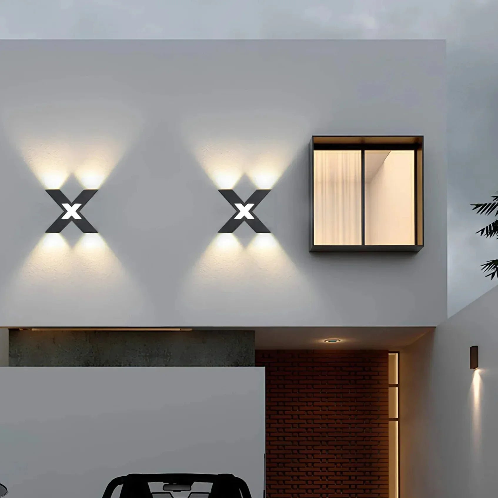 Carvallo Lumora Edge | Modernt design &amp; LED-teknologi | Vädertålig &amp; Energibesparande | För trädgård, terrass &amp; ingång