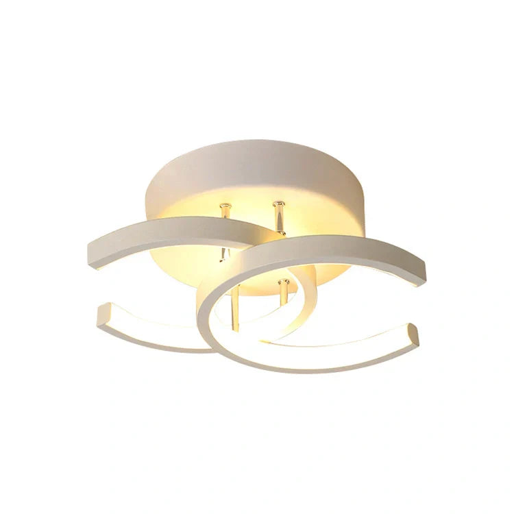 Acantha LED Taklampa – Modern svart-vit taklampa för vardagsrum, kök och kontor