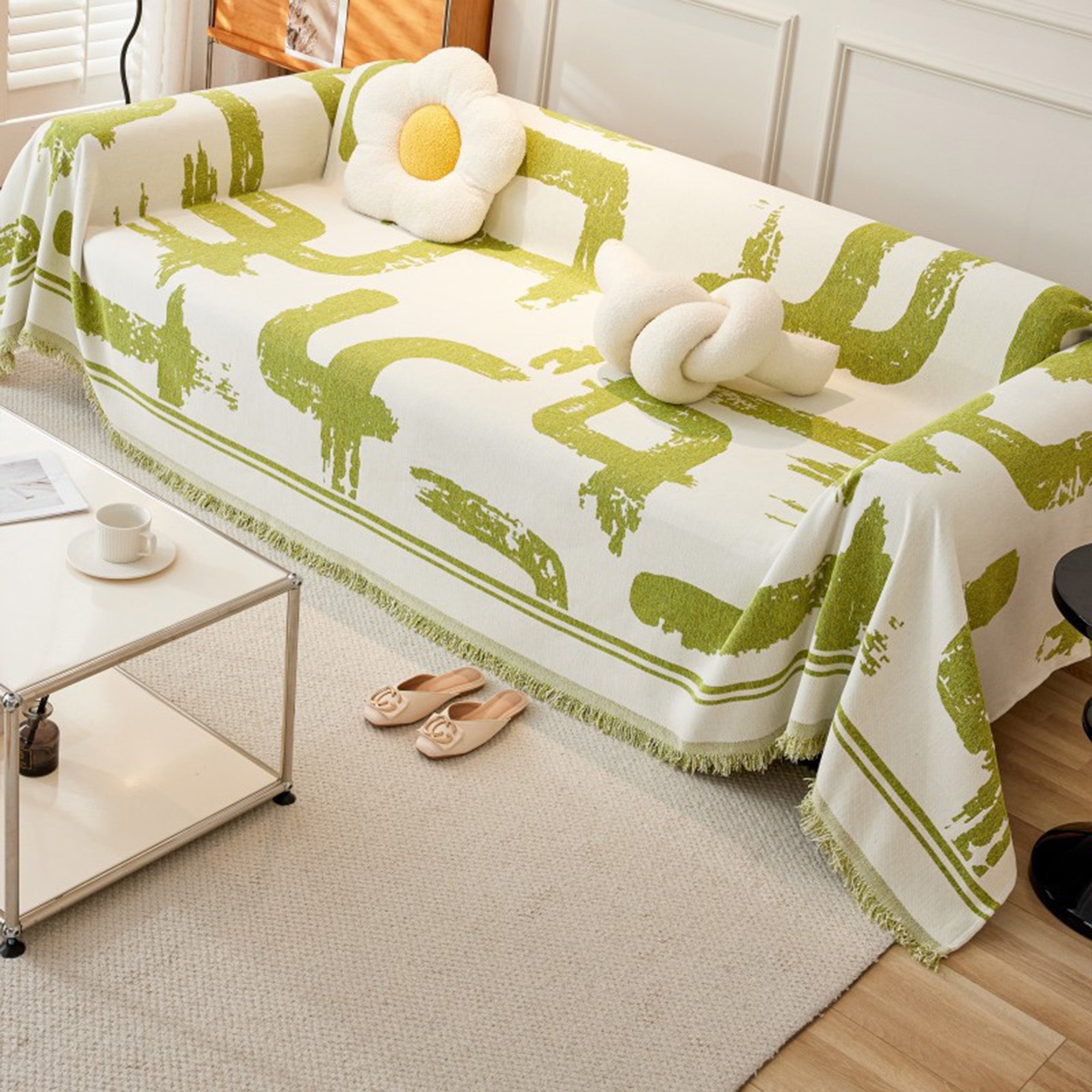 Monokrom Chic Sofföverdrag - Modernt, Stiligt &amp; Hållbart Soffskydd