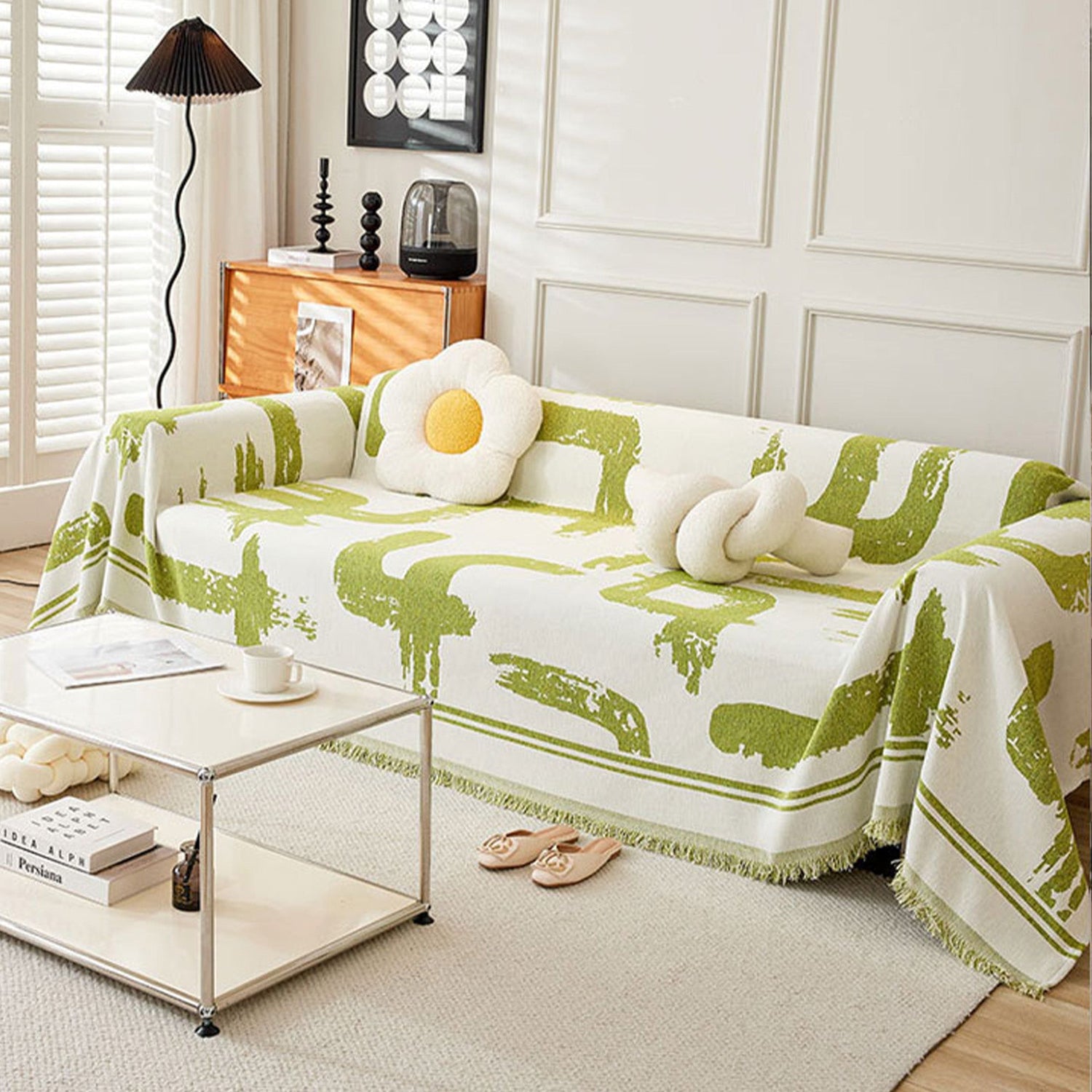 Monokrom Chic Sofföverdrag - Modernt, Stiligt &amp; Hållbart Soffskydd