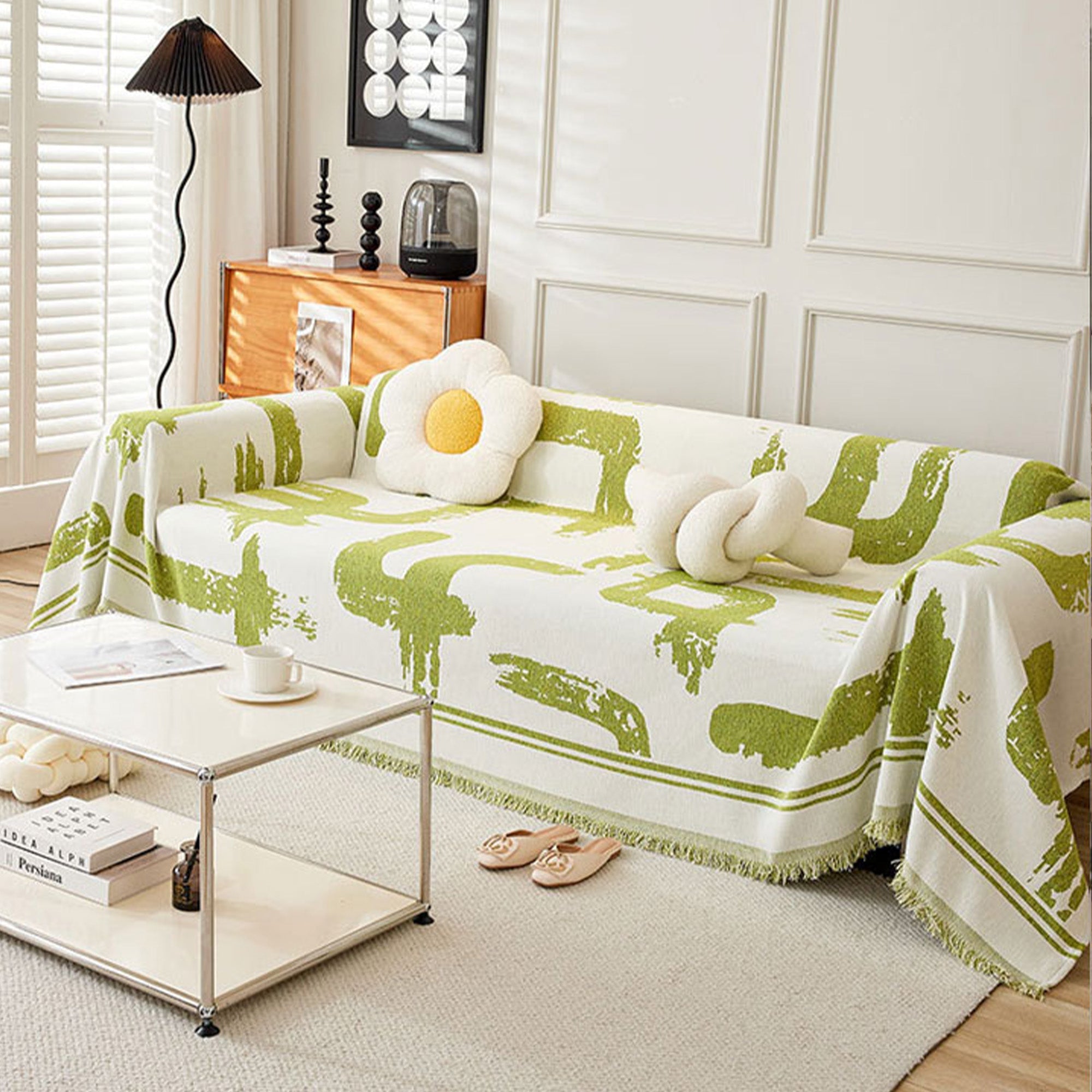 Monokrom Chic Sofföverdrag - Modernt, Stiligt &amp; Hållbart Soffskydd