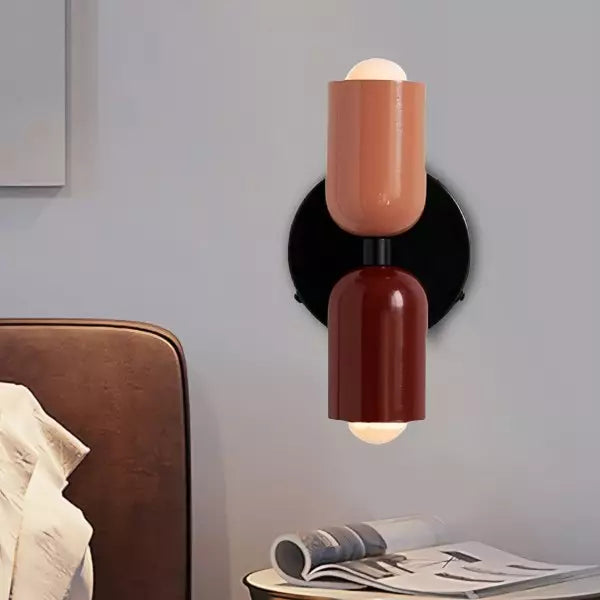 Vägglampa Modern Dubbel Glas Sconce Armatur