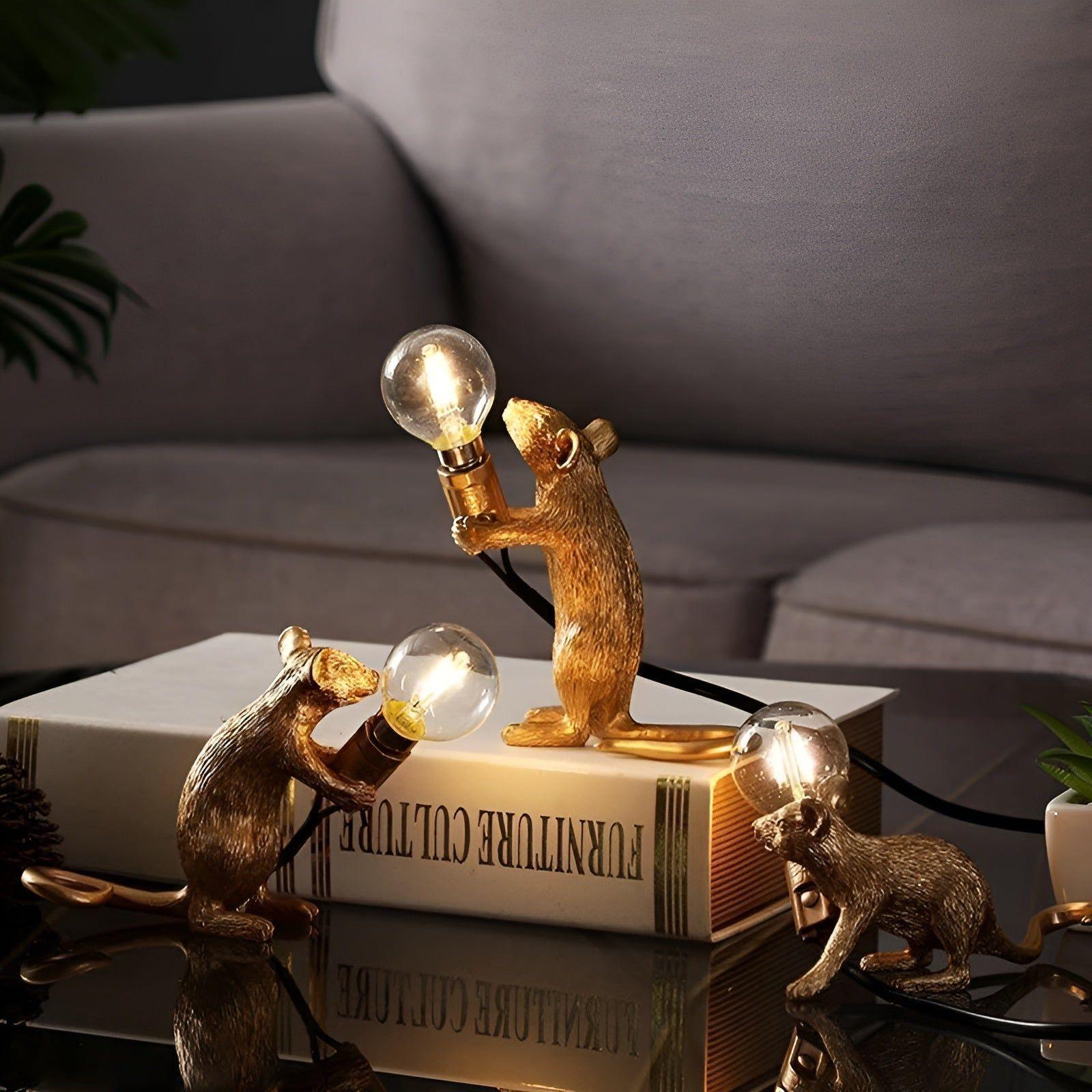 MouseSparkle Lampa - Mouse LED Borddekoration för Hemmet