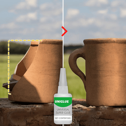 Multifunktionell superlim - Snabbtorkande lim för alla ytor