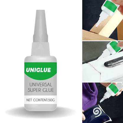 Multifunktionell superlim - Snabbtorkande lim för alla ytor