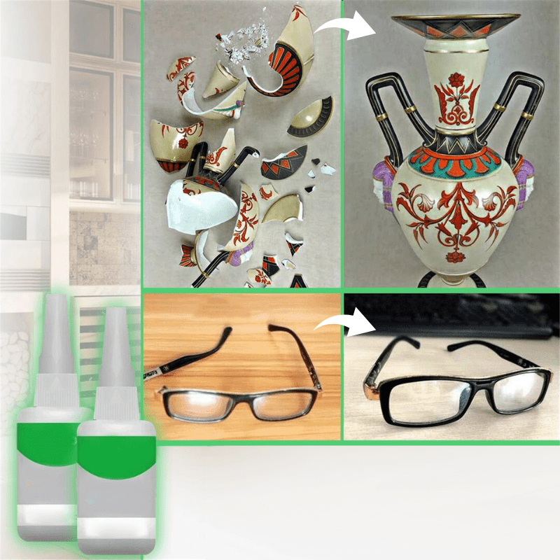 Multifunktionell superlim - Snabbtorkande lim för alla ytor