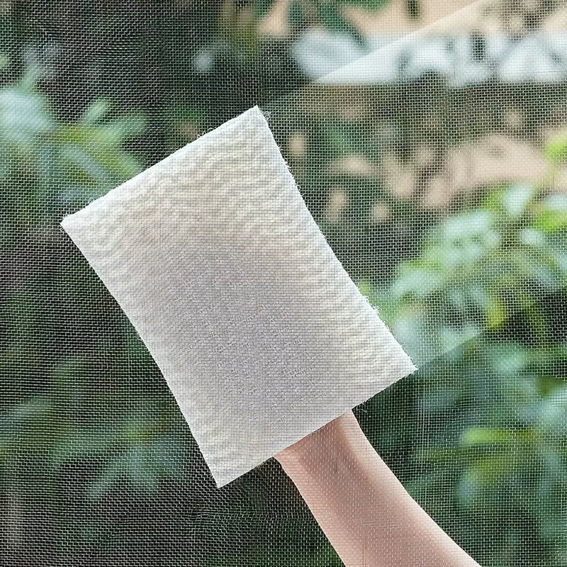 Multifunktionell fönsterborste – Återanvändbart rengöringsverktyg med flerskikts svamp för glas &amp; ram