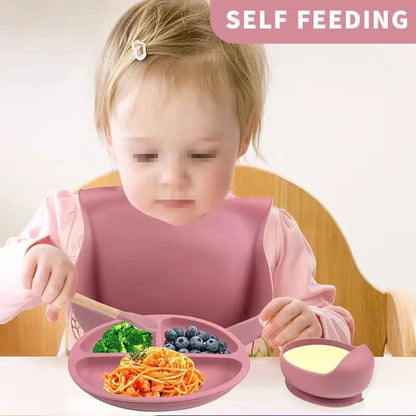 Munchmate Silikon Baby Matningsset - 6-delat BPA-fritt porslin för stressfri lärande