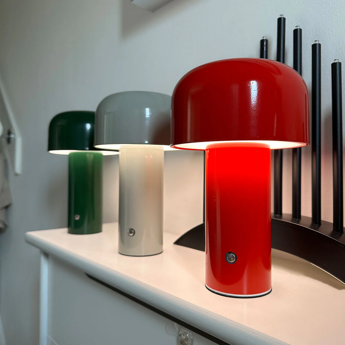 Trådlampad Svampbordslampa | USB-C Uppladdningsbar | 3 Ljusstyrkenivåer | 8&quot; Modern LED Ljus