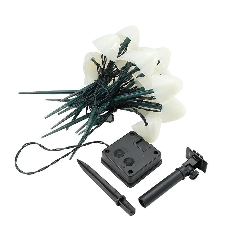 MUSHROOM GLOW - Solarslingor LED för en magisk atmosfär utomhus