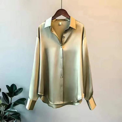 LUNARIA BLUS – Elegant sidenbluse för damer i lyxig design
