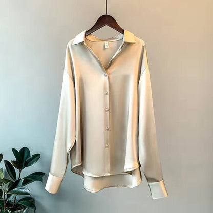 LUNARIA BLUS – Elegant sidenbluse för damer i lyxig design