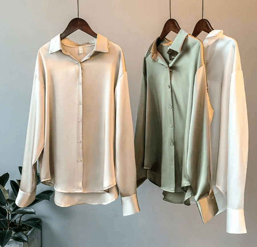 LUNARIA BLUS – Elegant sidenbluse för damer i lyxig design
