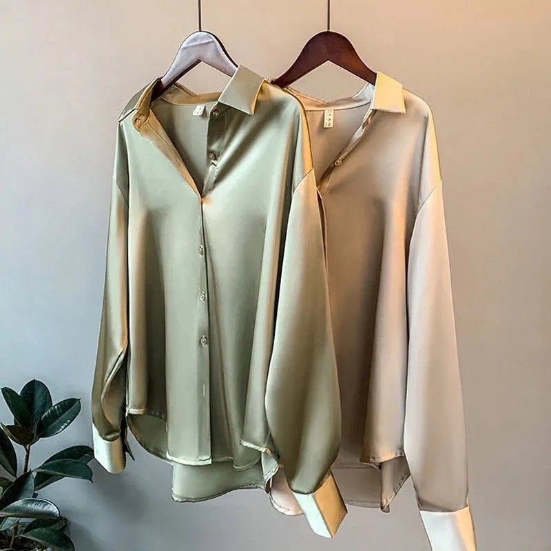 LUNARIA BLUS – Elegant sidenbluse för damer i lyxig design