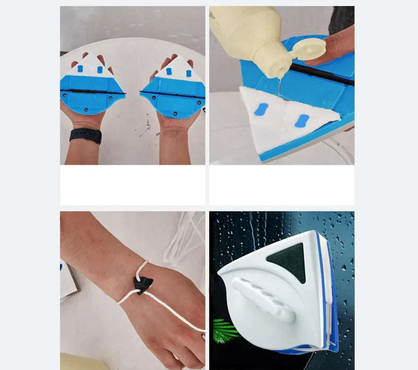 ClearMag Magnetfönster Rengörare - Innovativ och Säker för Ränderfria Fönster