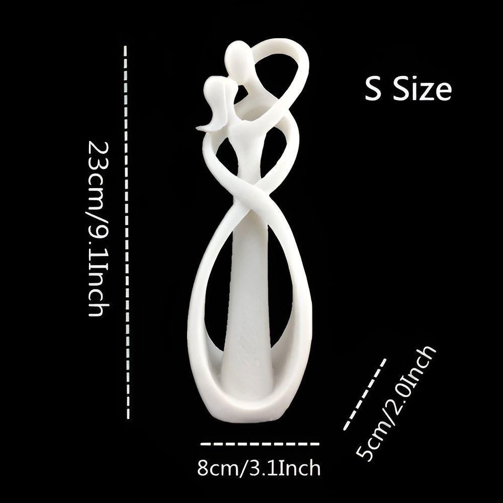 LoverBond Staty - Sandsten Abstrakt Tidlös Kärleksstaty